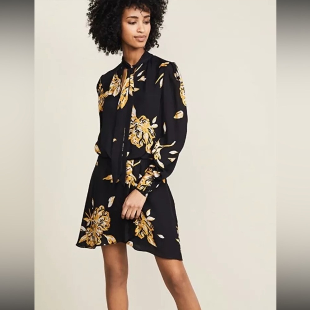Joie Gyan Tie Neck Dress